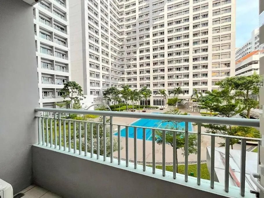 Stunning 1Br Balcony Pool View W/ Wi-Fi Grace Res Apartment Manila Philippines