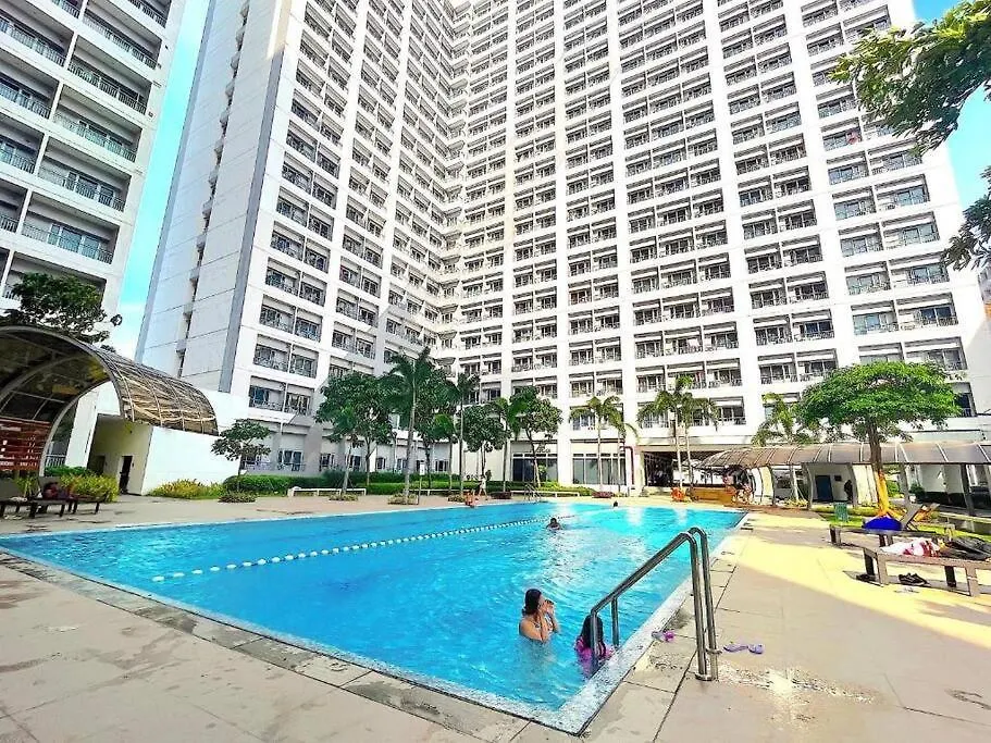 Stunning 1Br Balcony Pool View W/ Wi-Fi Grace Res Apartment Manila